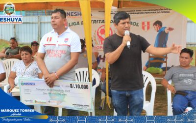 INICIO DE LA COPA PERÚ 2023 EN EL DISTRITO DE NESHUYA DENOMINADO «RONAL LONGA VARGAS»