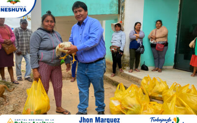 BENEFICIARIOS DE OMAPED RECIBEN PRODUCTOS DE PRIMERA NECESIDAD