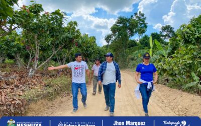 CON LA FINALIDAD DE SUPERVISAR Y VER LOS AVANCES DE MANTENIMIENTO DE CARRETERAS Y CALLES DEL C.P. VIRGEN DEL CARMEN HASTA EL CASERÍO NUEVO JUANJUI