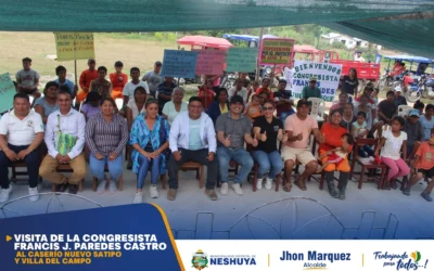 PROYECTO DE AGUA POTABLE EN EL CASERÍO NUEVO SATIPO YA CUENTA CON FINANCIAMIENTO
