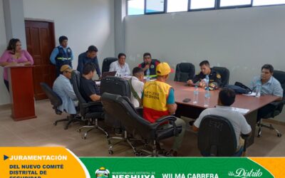PRIMERA SESIÓN ORDINARIA DEL COMITÉ DISTRITAL DE SEGURIDAD CIUDADANA EN NESHUYA