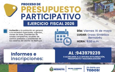 TU VOZ CONSRUYE EL FUTURO DE NESHUYA