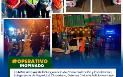 LA MUNICIPALIDAD DISTRITAL DE NESHÚYA, EN UN ESFUERZO CONJUNTO ENTRE LA SUBGERENCIA DE COMERCIALIZACIÓN Y FISCALIZACIÓN, LA SUBGERENCIA DE SEGURIDAD CIUDADANA, DEFENSA CIVIL Y LA POLICÍA NACIONAL DEL PERÚ (PNP) NESHÚYA, LLEVÓ A CABO UN OPERATIVO INOPINADO EN LOS ESTABLECIMIENTOS NOCTURNOS DE LA JJ.VV. MANUEL GAMBINI.