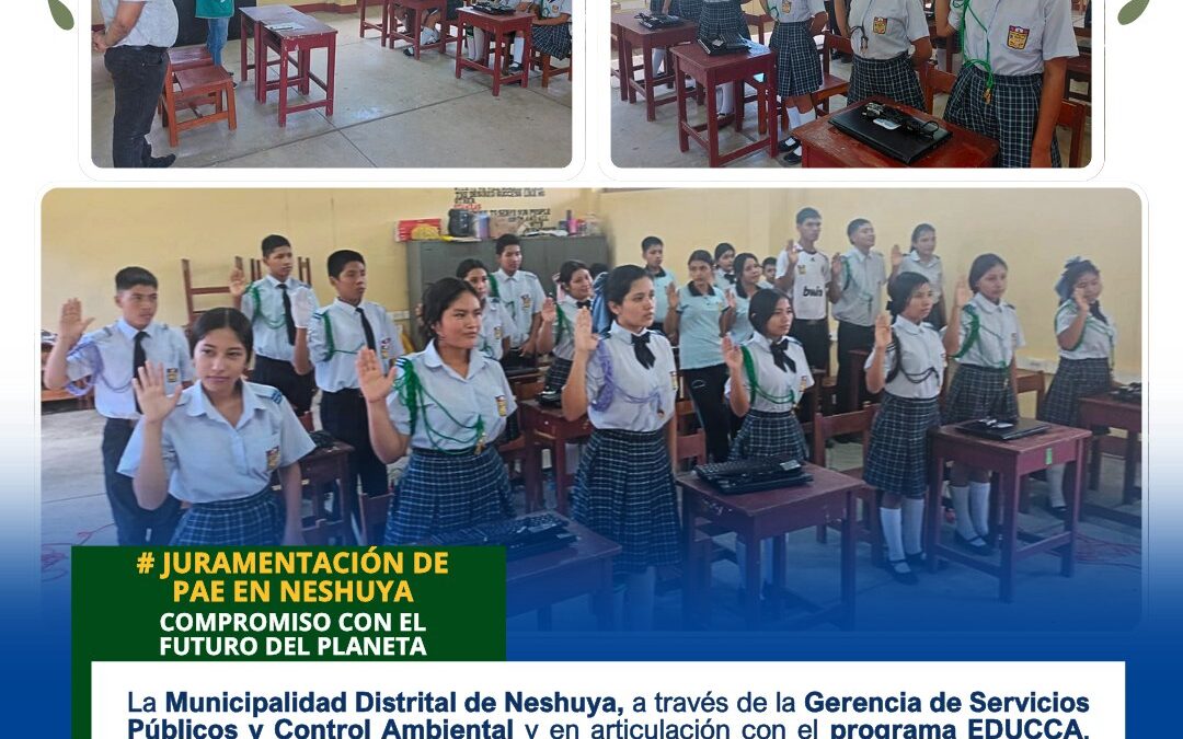 LA MUNICIPALIDAD DE NESHUYA IMPULSA LIDERAZGO ESTUDIANTIL CON NUEVOS PROMOTORES AMBIENTALES ESCOLARES