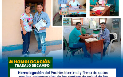 EN UN ESFUERZO POR FORTALECER LA PRECISIÓN Y LA TRANSPARENCIA EN LA GESTIÓN DE SALUD COMUNITARIA, LA ENTIDAD MUNICIPAL LLEVÓ A CABO LA HOMOLOGACIÓN DEL PADRÓN NOMINAL, ASÍ COMO LA FIRMA DE ACTAS CON LOS RESPONSABLES DE LOS CENTROS DE SALUD UBICADOS EN LOS CASERÍOS DE SAN JUAN KM. 69, SAN JUAN 71 Y MAR PLATA