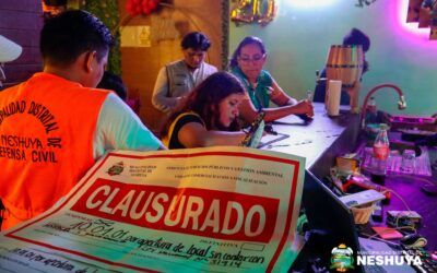 MUNICIPALIDAD CLAUSURA DOS LOCALES NOCTURNOS EN OPERATIVO SORPRESA EN NESHUYA !!!!